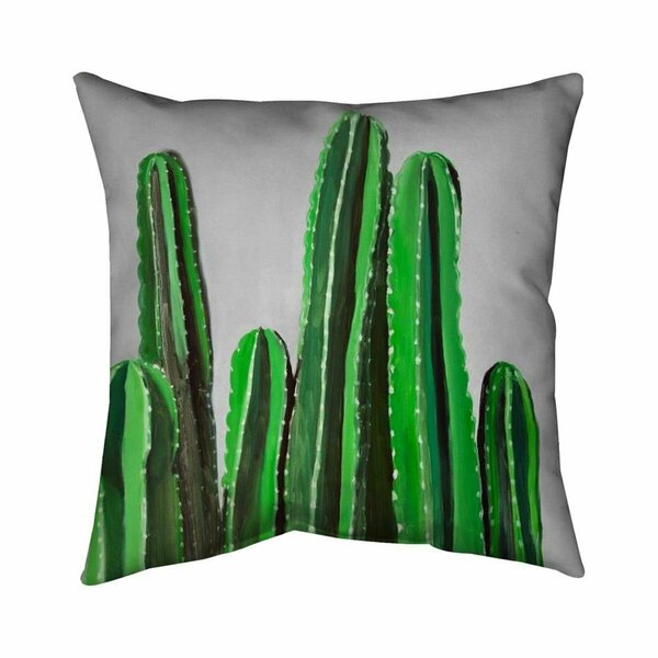 Begin Home Decor 26 x 26 in. Cactus Candles-Double Sided Print Indoor Pillow 5541-2626-FL277